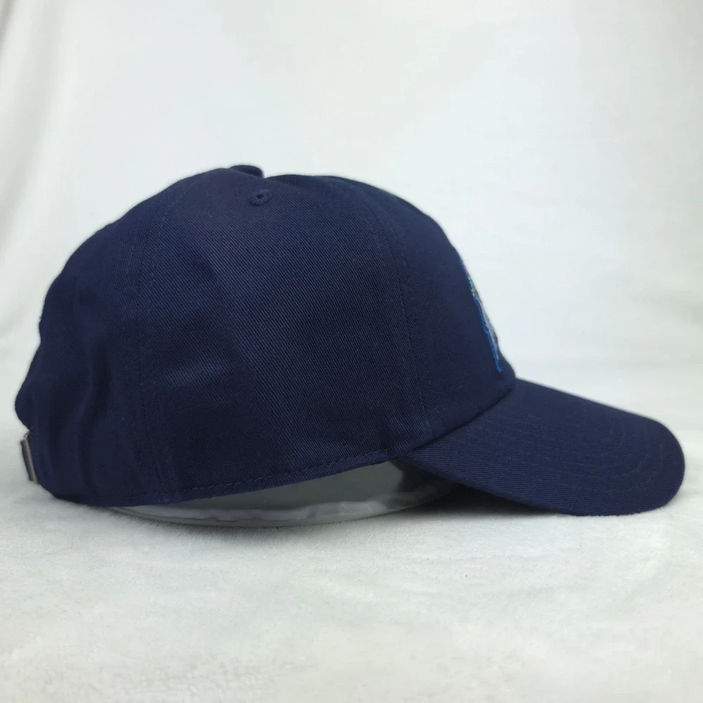 MJ Fresh Gang Mitchell & Ness Dad Hat Cap Embroidery Logo Side Logo Navy New